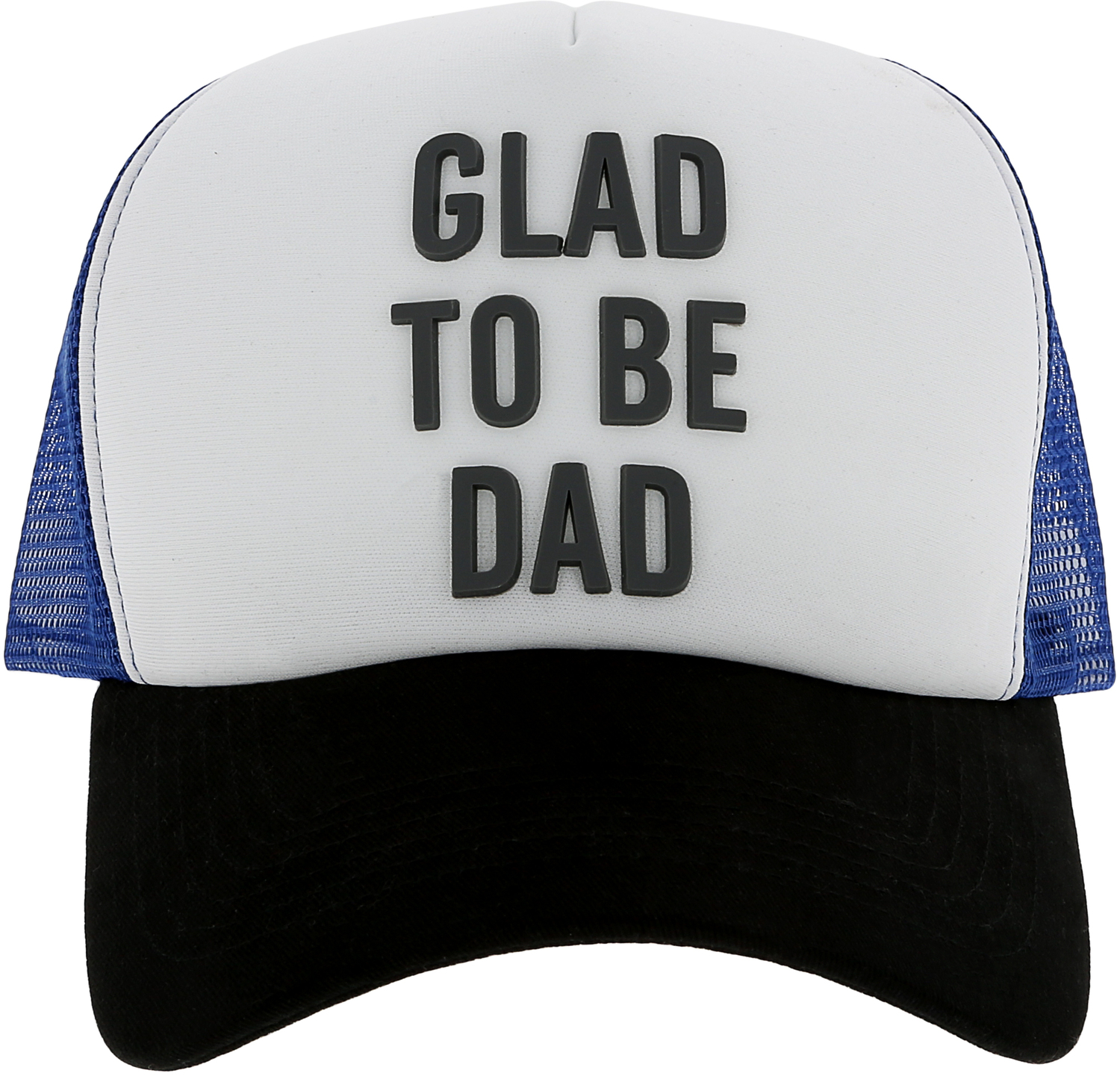 Glad to be Dad by Man Made - Glad to be Dad -  Royal Blue Mesh Adjustable Trucker Hat