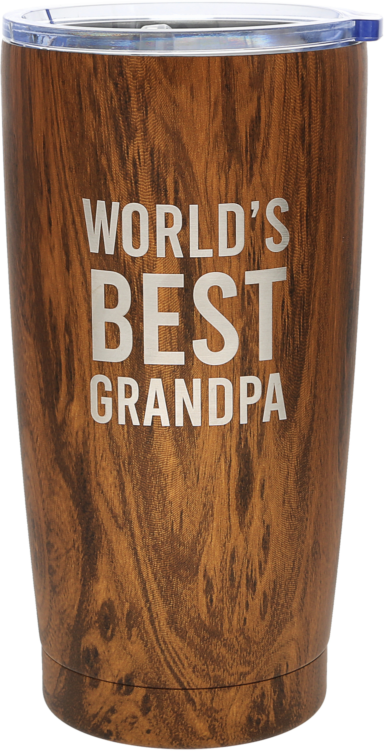 Grandpa by Man Made - Grandpa - 20 oz Wood Finish Stainless Steel Travel Tumbler
