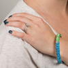 Light Blue & Green Bracelet by H2Z - Jewelry - Model