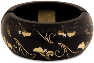 Black Scroll by H2Z - Jewelry - Resin Bangle Bracelet