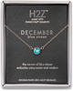 Liza Birthstone December Blue Zircon by H2Z Made with Swarovski Elements - 