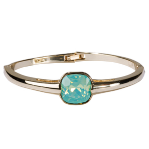 Isabel Pacific Opal by H2Z Made with Swarovski Elements - 2.125" Crystal Bangle Bracelet made from Austrian Crystals