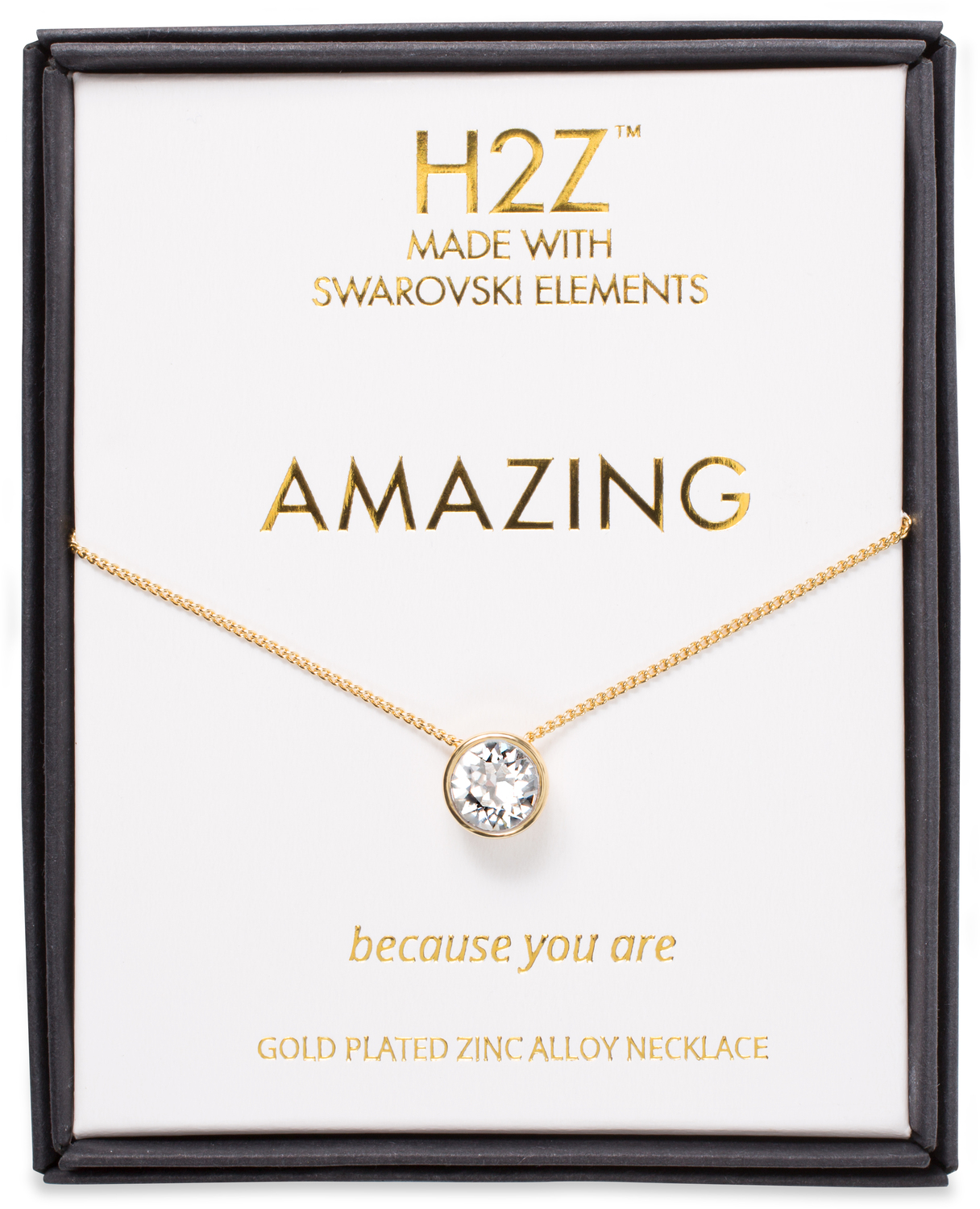 Amazing by H2Z Made with Swarovski Elements - Amazing - 16"-17.5" Necklace