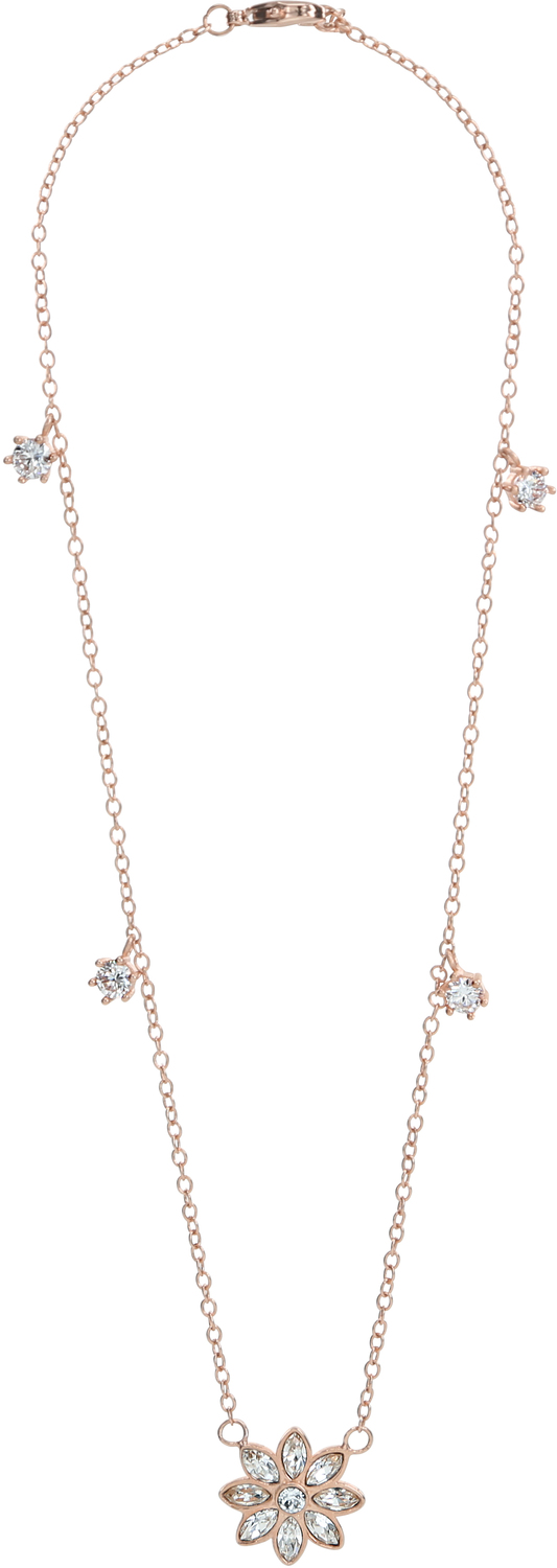 Crystal Flora
Rose Gold by H2Z Made with Swarovski Elements - Crystal Flora
Rose Gold - 12.5" - 15.5" Austrian Crystal Necklace