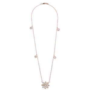Crystal Flora
Rose Gold by H2Z Made with Swarovski Elements - 12.5" - 15.5" Swarovski Crystal Necklace