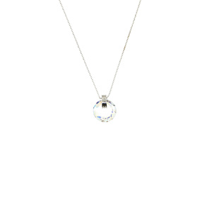 Iridescent Crystal Cosmic by H2Z Made with Swarovski Elements - Rhodium Austrian Element Necklace