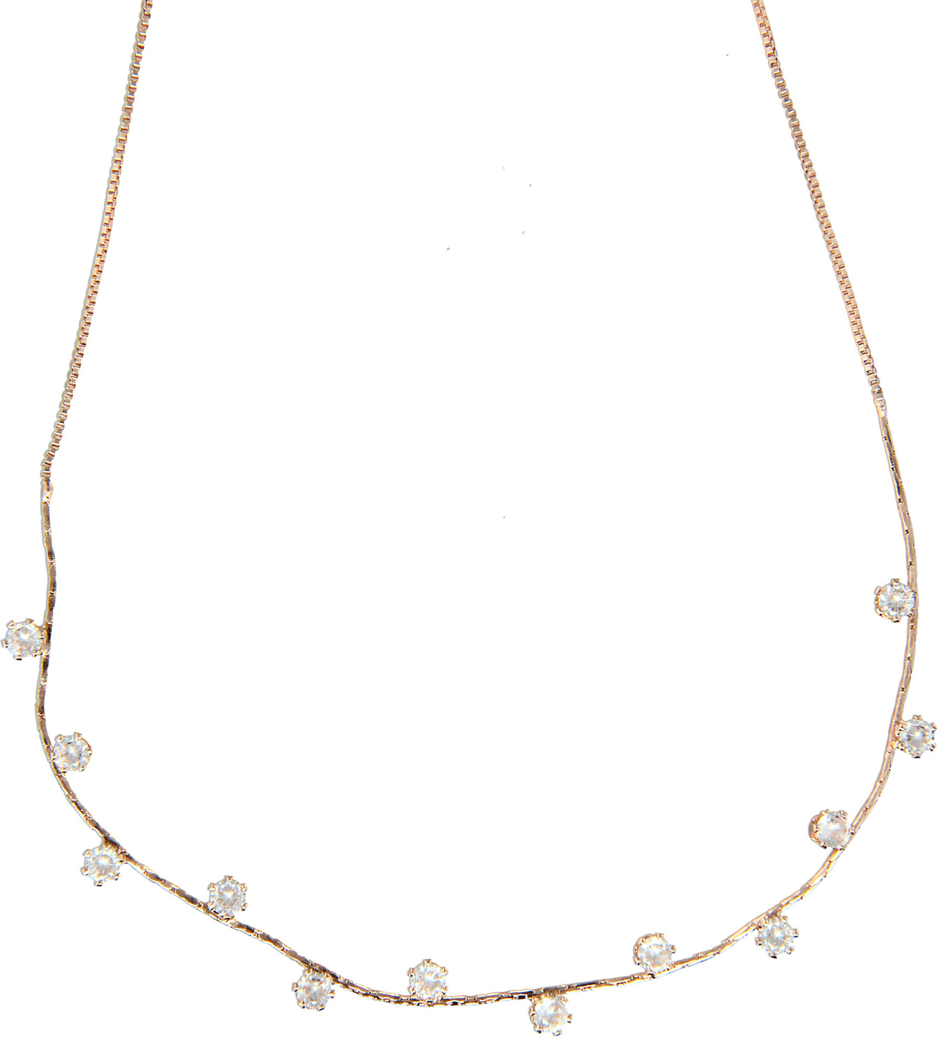 Stunning Crystal in Rose Gold by H2Z - Jewelry - Stunning Crystal in Rose Gold - 16.5-18.5" Cubic Zirconia Necklace