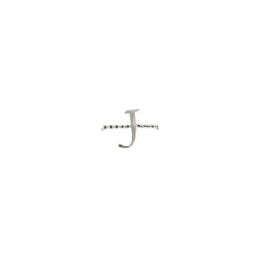 J by H2Z - Jewelry - Adjustable Rhodium Plated Monogram Ring
