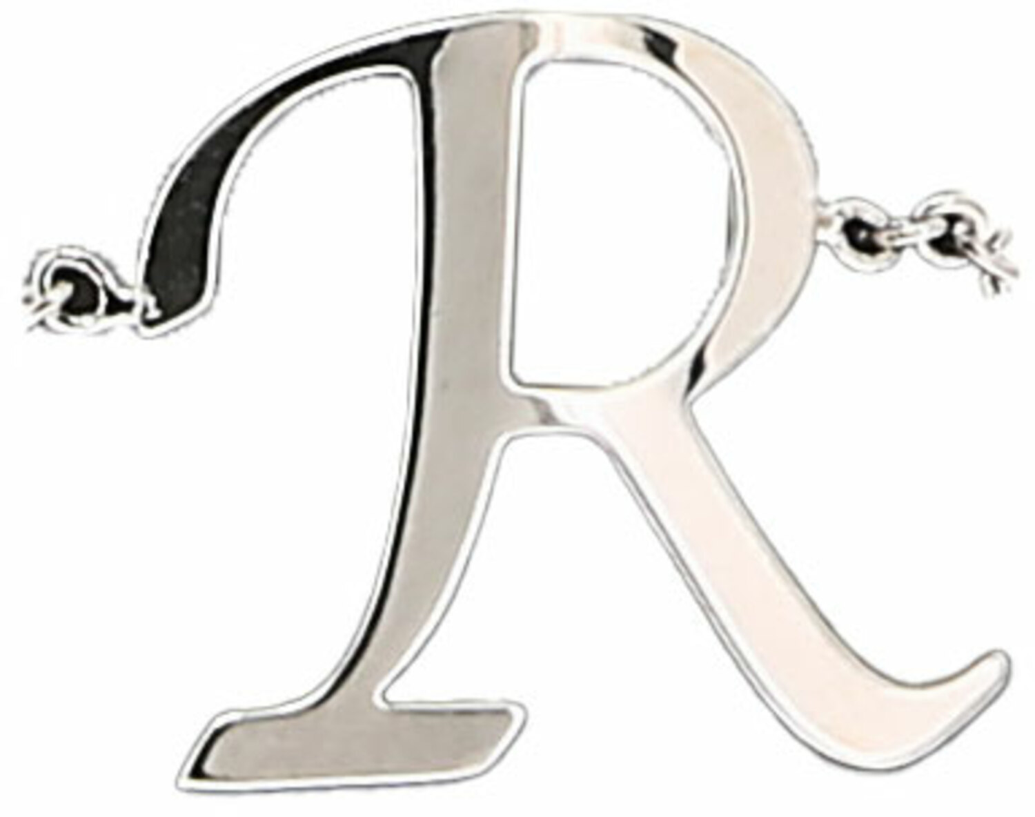 R by H2Z - Jewelry - R - Adjustable Rhodium Plated Monogram Ring