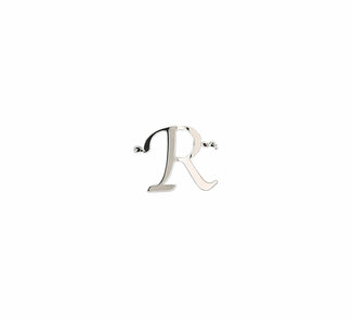 R by H2Z - Jewelry - Adjustable Rhodium Plated Monogram Ring