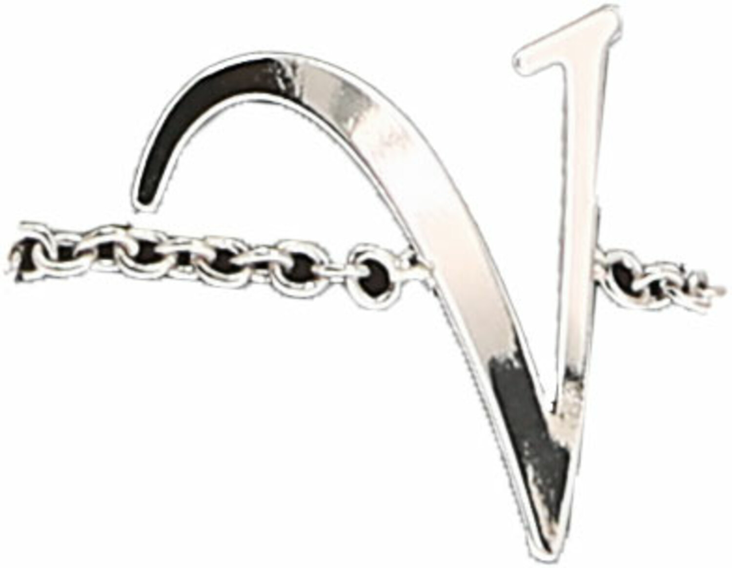 V by H2Z - Jewelry - V - Adjustable Rhodium Plated Monogram Ring