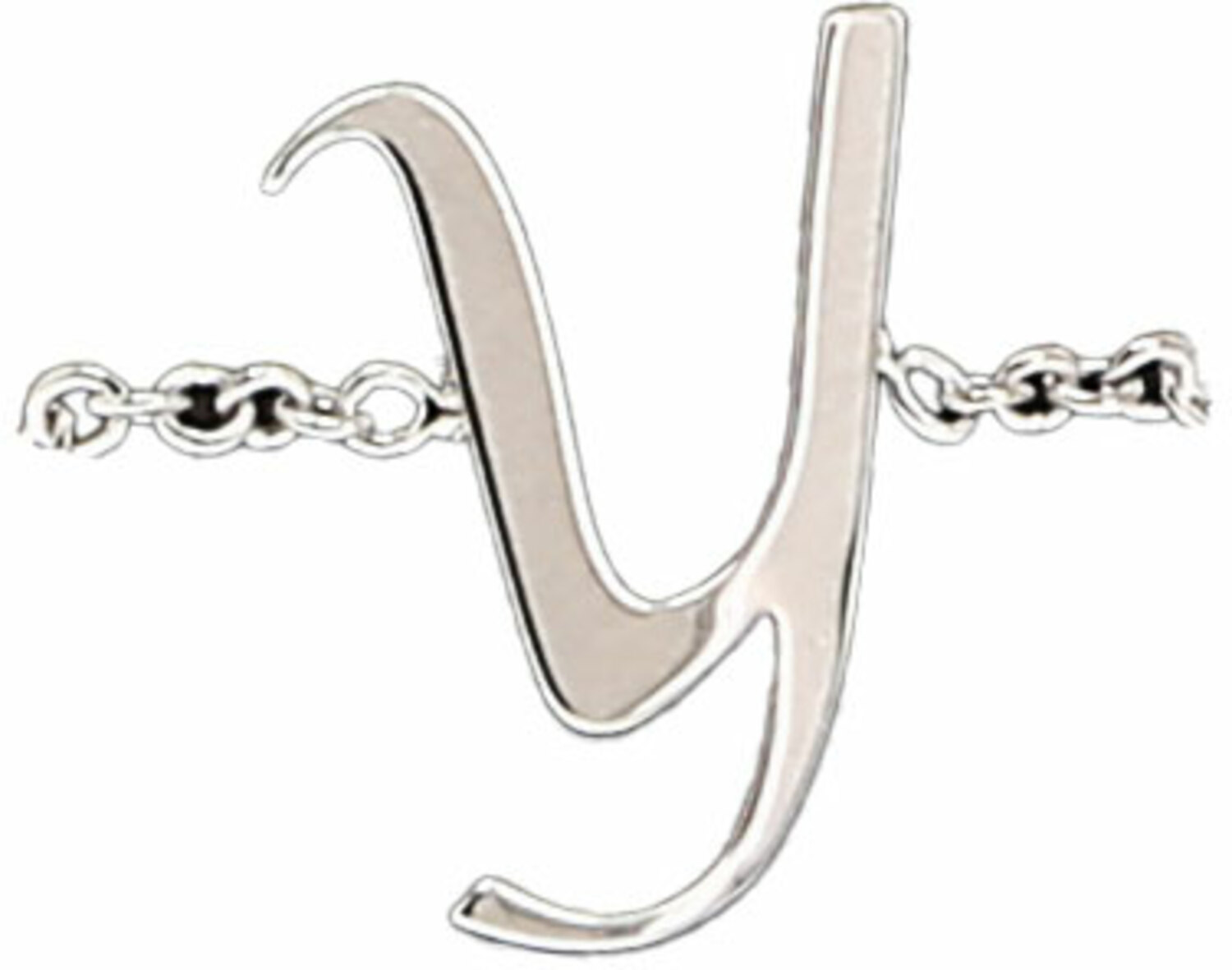 Y by H2Z - Jewelry - Y - Adjustable Rhodium Plated Monogram Ring
