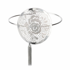 Silver Rose by H2Z Filigree Jewelry - Filigree Bangle Bracelet