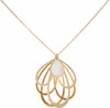 Gold Petal by H2Z Filigree Jewelry - 