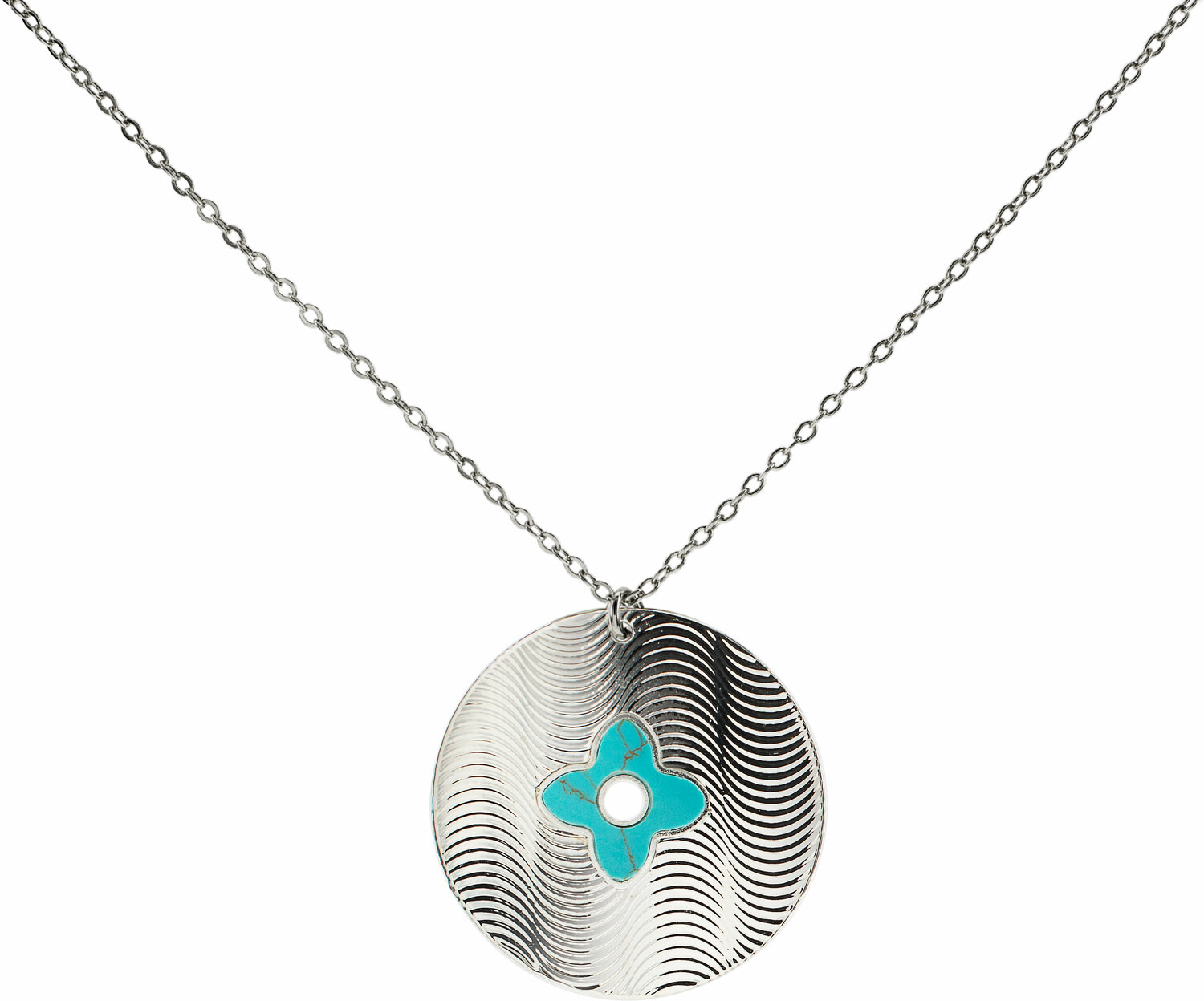 Silver Shield by H2Z Filigree Jewelry - Silver Shield - Turquoise Necklace