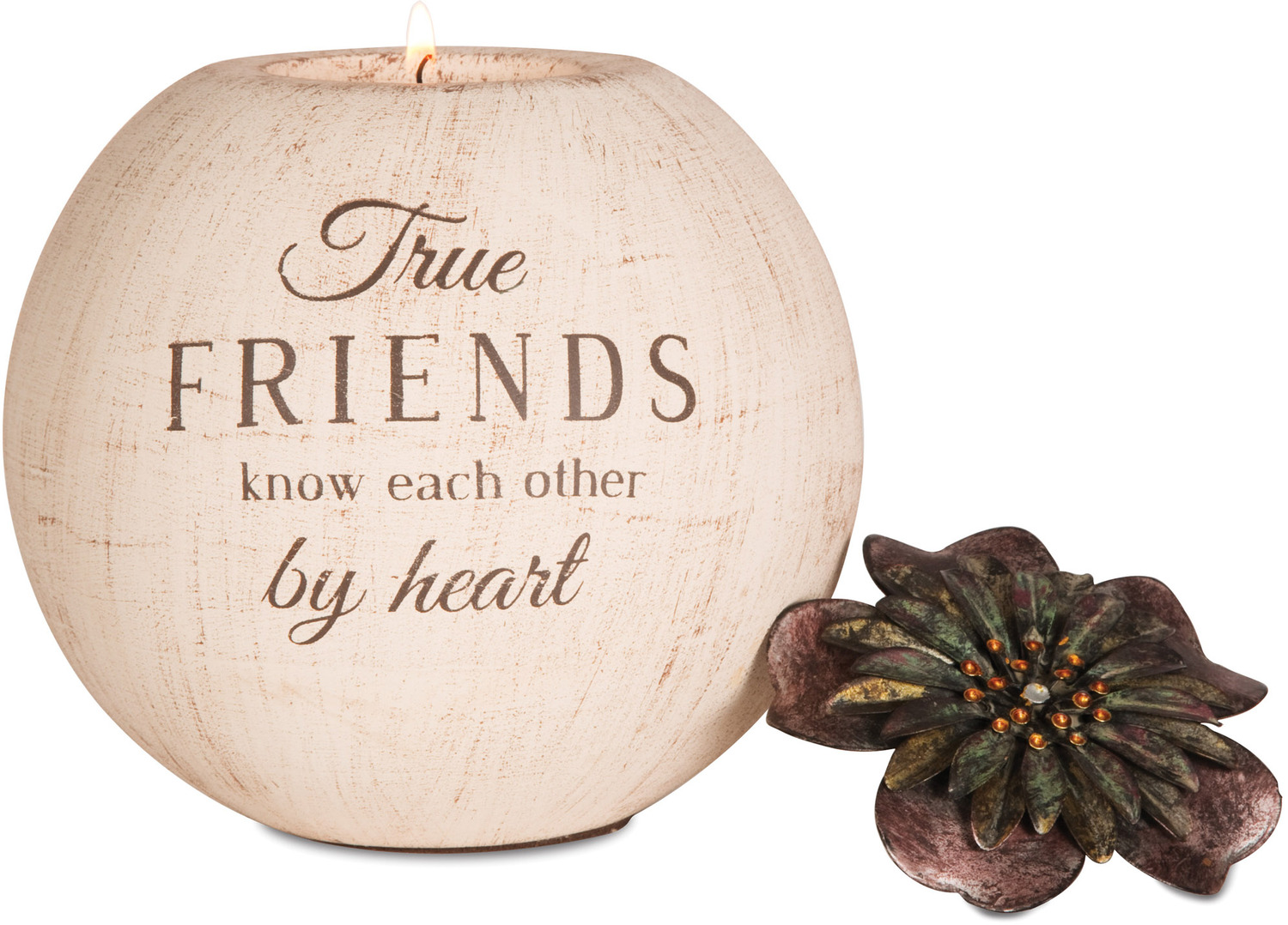 True Friends by Light Your Way - <em>True Friends</em> - Globe Candle Holder -