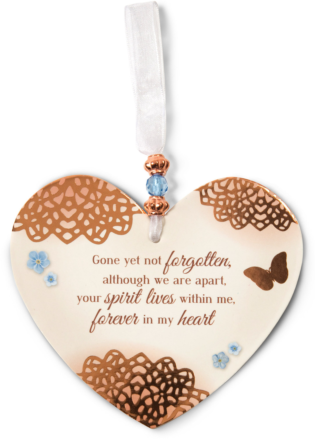 Forever In My Heart by Light Your Way Memorial - <em>In Memory</em> - Heart Christmas Ornament -