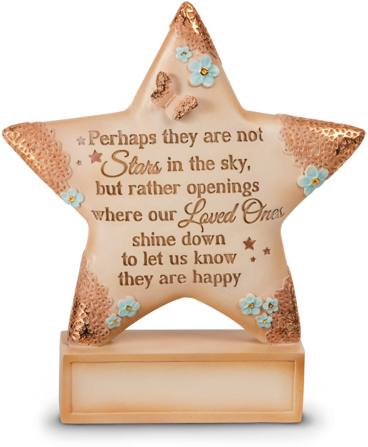 Stars in the Sky by Light Your Way Memorial - Stars in the Sky - 4" x 4.5" Self-Standing Star Plaque