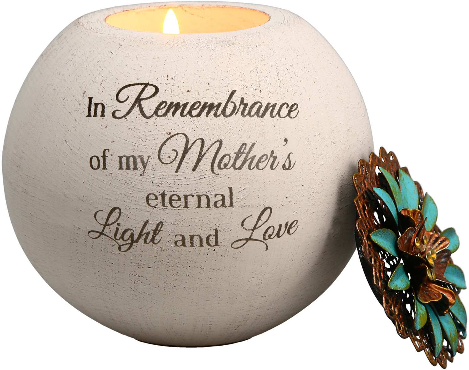 Mother's Love by Light Your Way Memorial - <em>Mother</em> - Memory Globe Candle Holder  -