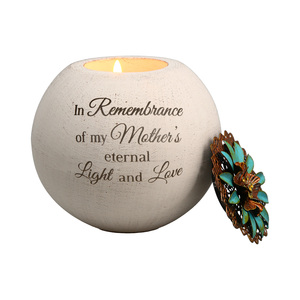 Mother's Love by Light Your Way Memorial - 4" Round Tea Light Candle Holder