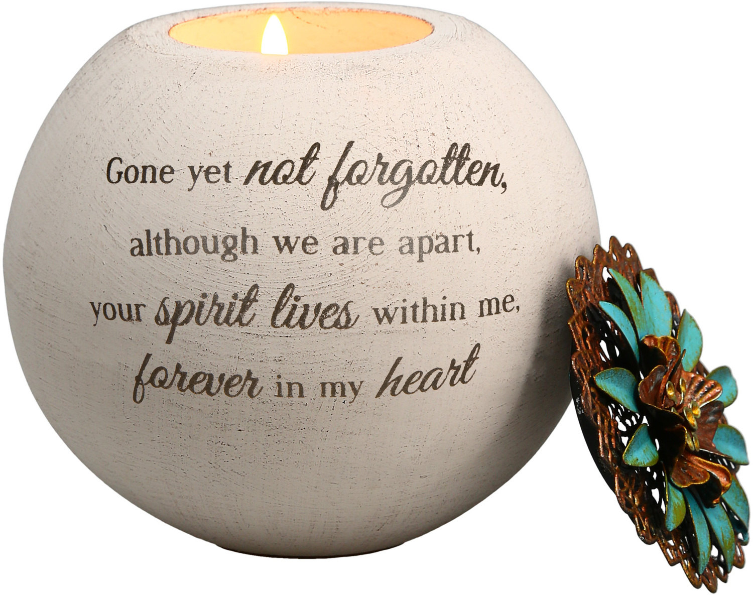 Forever in My Heart by Light Your Way Memorial - <em>Spirit</em> - Memorial Globe Candle Holder -