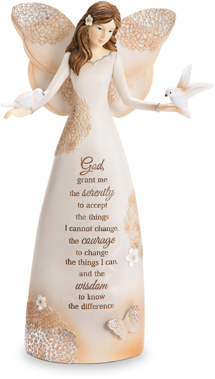 Serenity by Light Your Way Every Day - <em>Serenity Prayer</em> - Angel Figurine, 9 in -