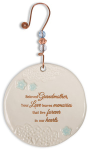 Beloved Grandmother by Light Your Way Memorial - 3.5" Ceramic Ornament