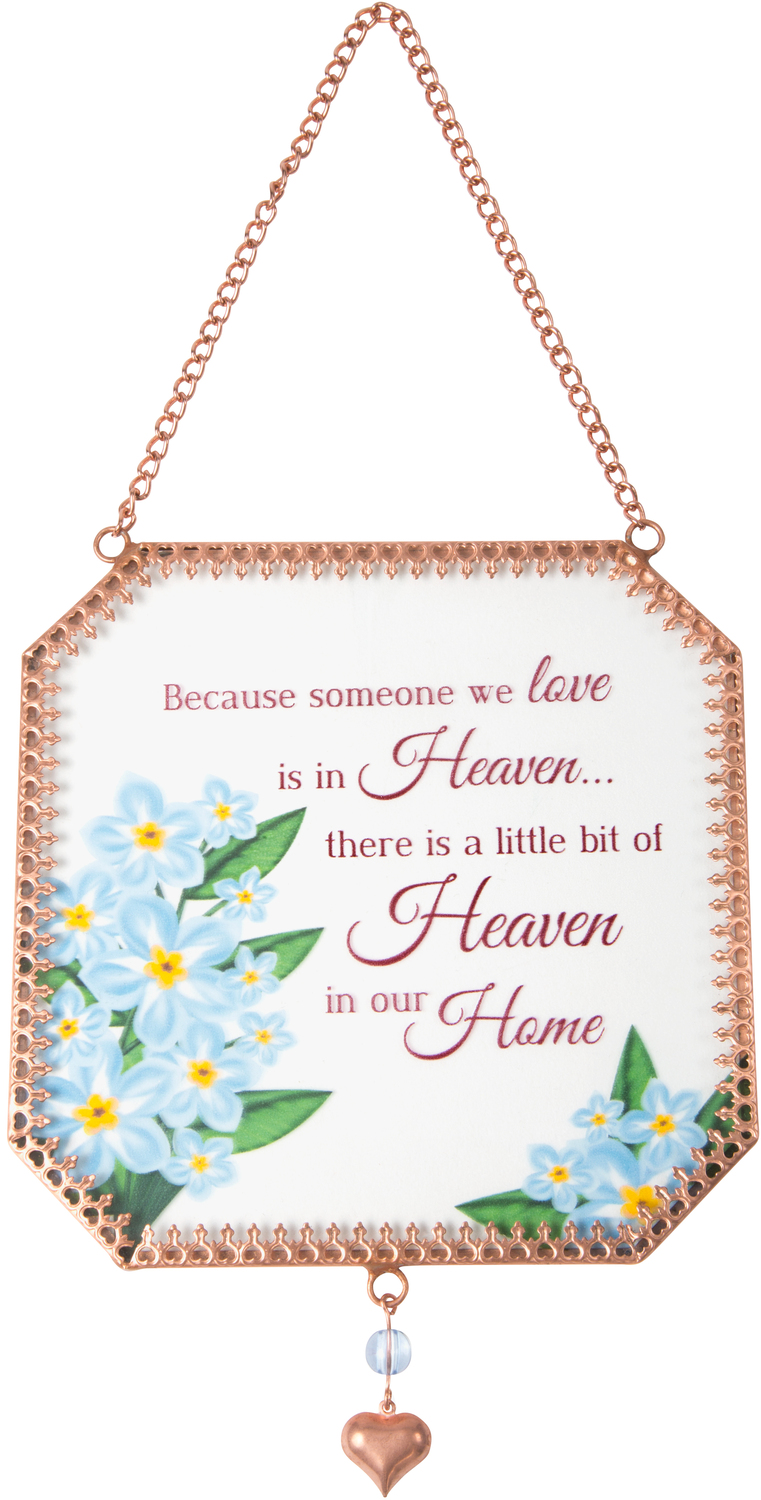 Heaven in our Home by Light Your Way Memorial - Heaven in our Home - 5" x 5" Glass Sun Catcher