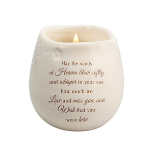 Winds of Heaven by Light Your Way Memorial - 8 oz - 100% Soy Wax Candle
Scent: Tranquility