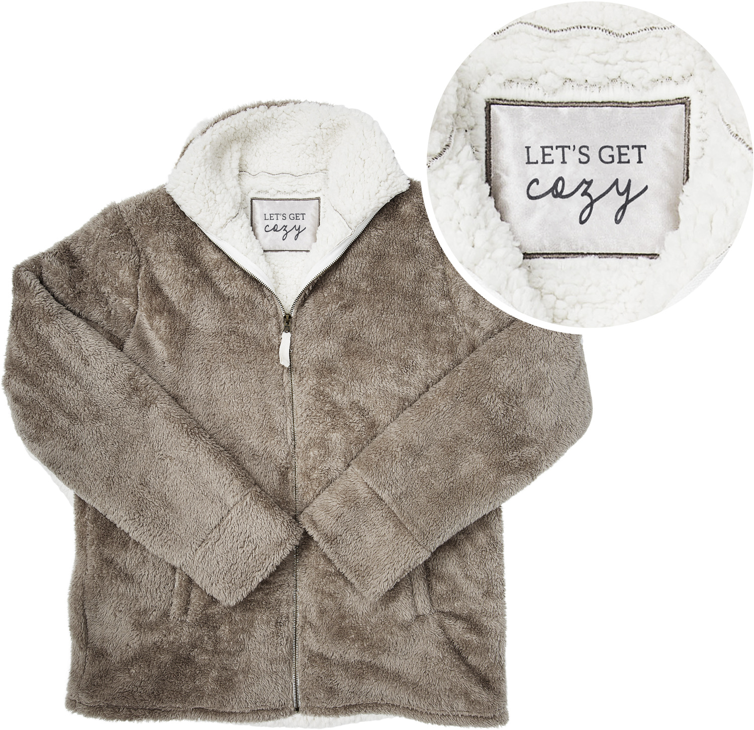 Cozy by Comfort Collection - Cozy - S/M Unisex Fleece Full Zip Sweatshirt
