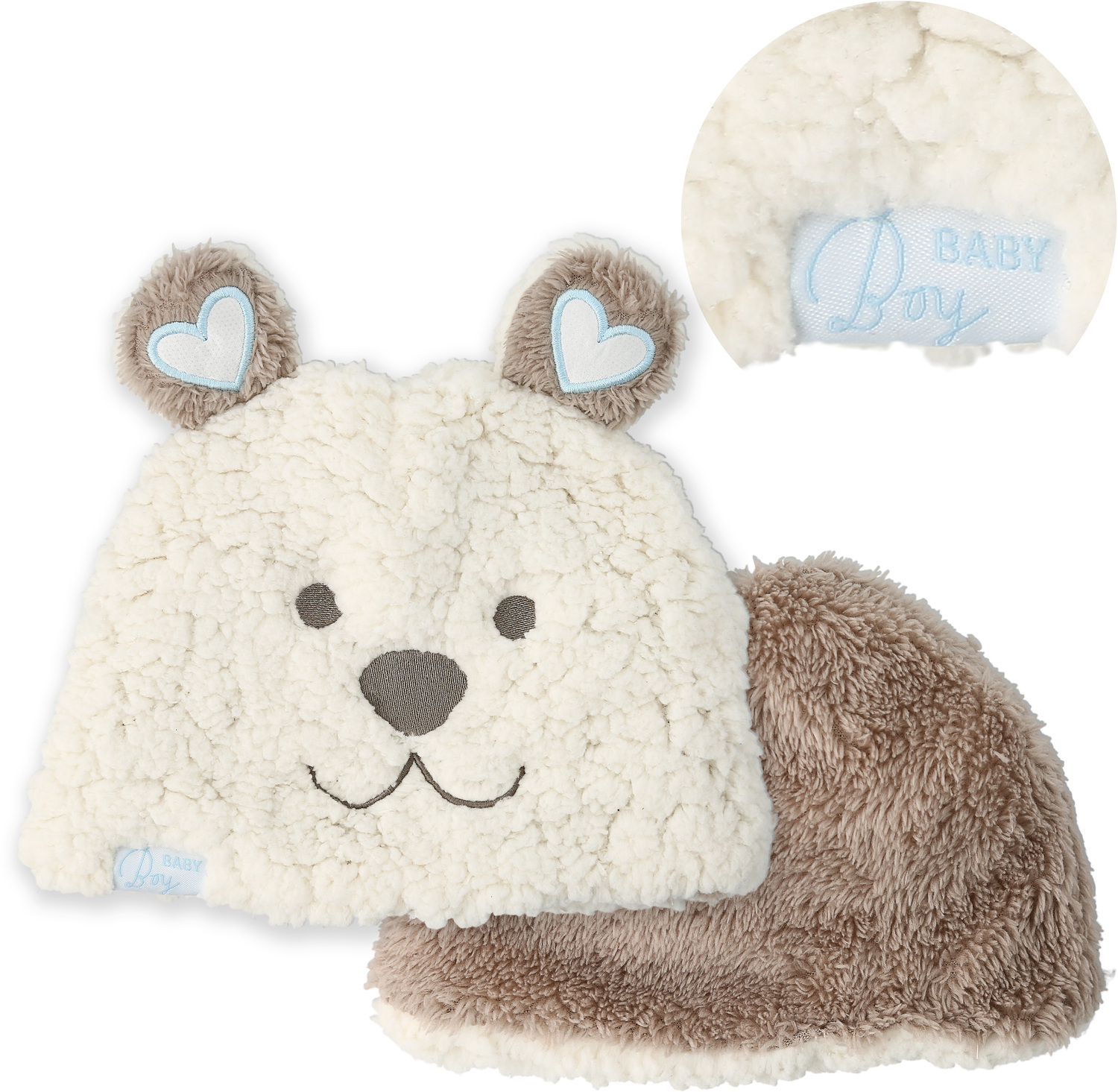 Baby Boy by Comfort Collection - Baby Boy - One Size Fits Most, Baby Bear Hat