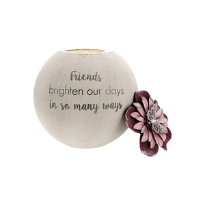 Friends by Comfort Collection - 5" Round Tea Light Candle Holder