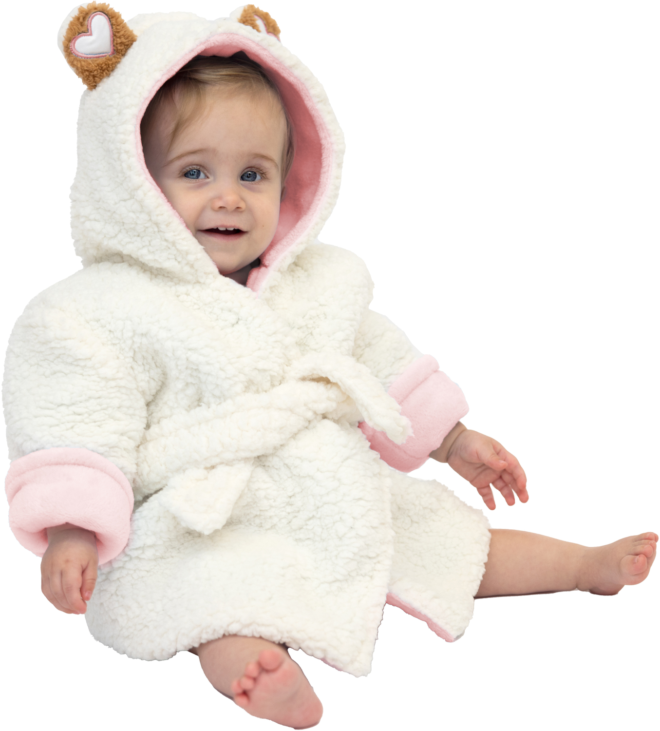 Beary Special - Pink by Comfort Collection - Beary Special - Pink - 12-24 Months Toddler Bathrobe