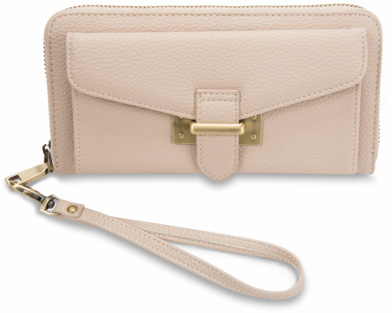 Madison Taupe by H2Z Handbags - Madison Taupe - 7.5" x 1.5" x 4" Wallet