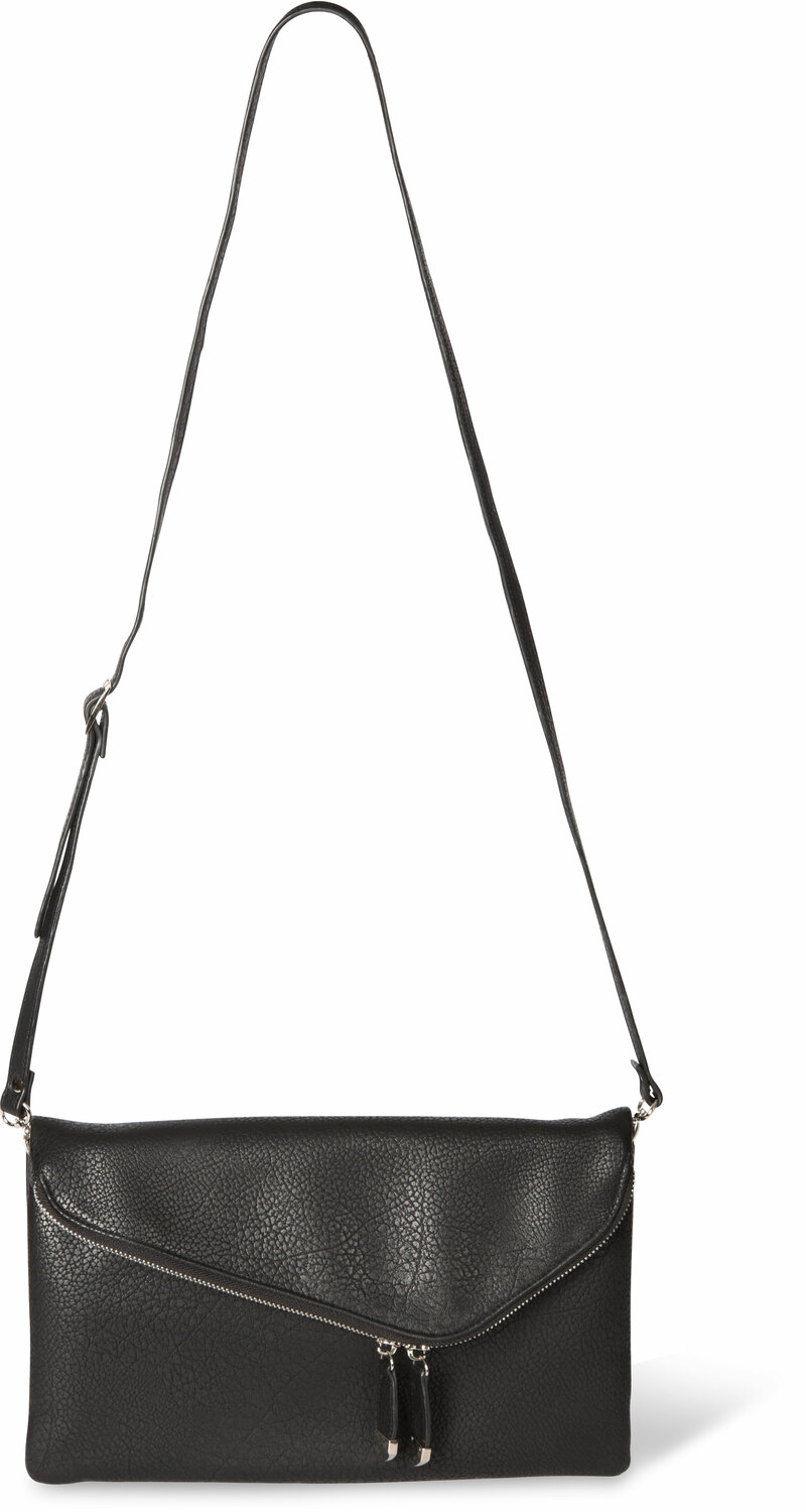 Black by H2Z Handbags - Black - 12.5" x 1" x8"
Fold Over Clutch