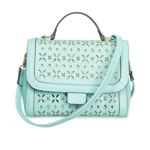 Aqua by H2Z Laser Cut Handbags - 10.25" x 4.75" x 8"
Laser Cut Mini Messenger