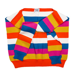 Sorbet Stripes by H2Z Scarves - 17" x 41" Faux Sweater Scarf
