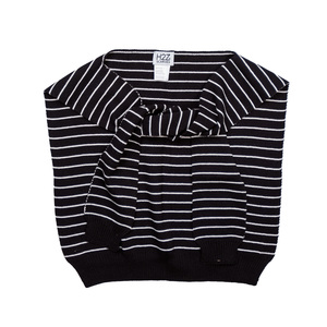 Midnight Stripes by H2Z Scarves - 17" x 41" Faux Sweater Scarf