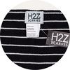 Midnight Stripes by H2Z Scarves - CloseUp