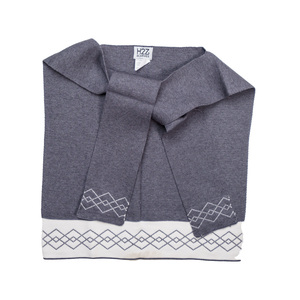 Argyle Mist by H2Z Scarves - 17" x 41" Faux Sweater Scarf