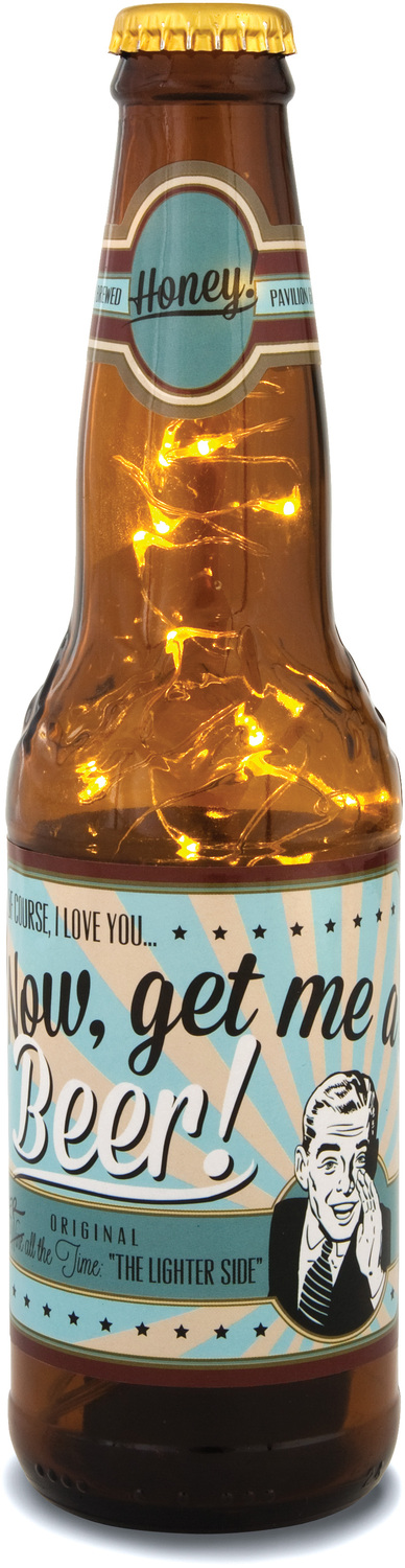 Honey by Wine All The Time - Honey - 16 oz Beer Bottle Lantern