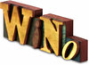Wino MDF Block Letters by Wine All The Time - 