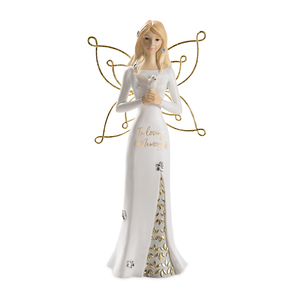 Memory by Butterfly Whispers - 9" Angel Holding a Dove