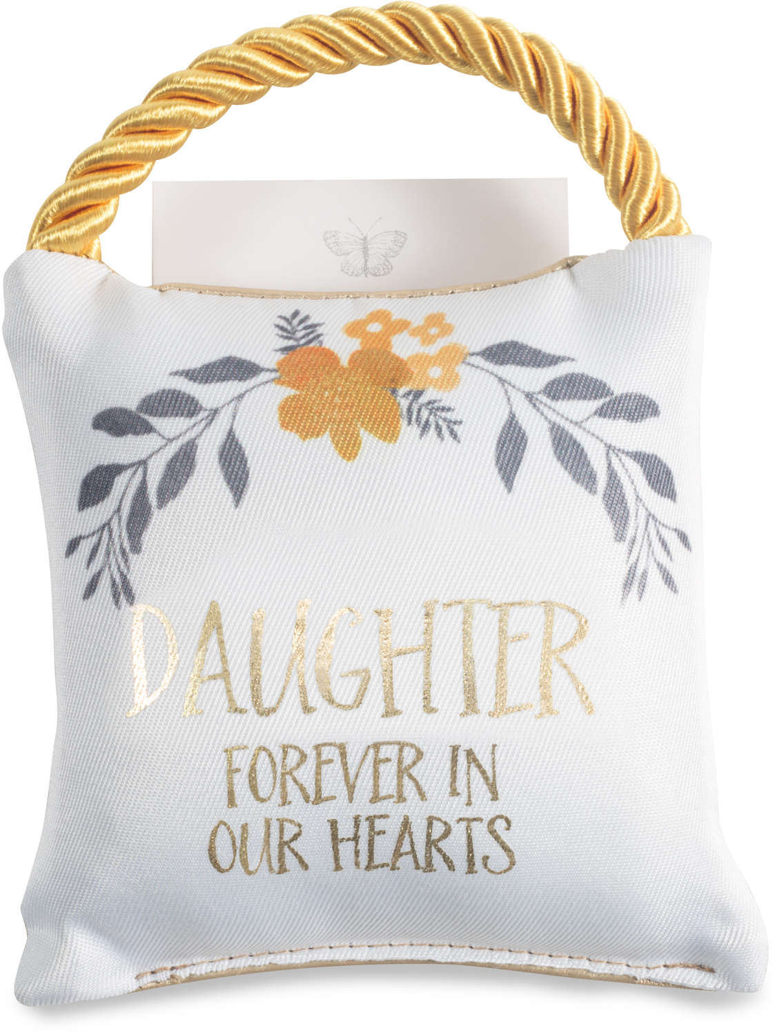 Daughter by Butterfly Whispers - Daughter - 4.5" Memorial Pocket Pillow