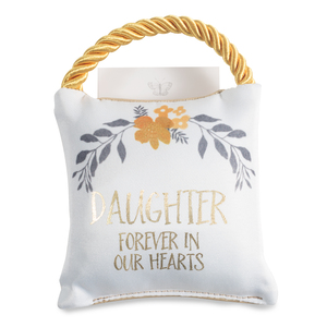 Daughter by Butterfly Whispers - 4.5" Memorial Pocket Pillow