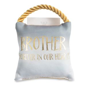 Brother by Butterfly Whispers - 4.5" Memorial Pocket Pillow