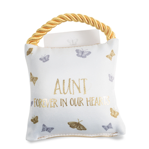 Aunt by Butterfly Whispers - 4.5" Memorial Pocket Pillow