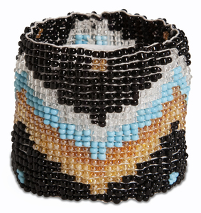 Moonlight by Tribal Chic Collection - 2" Beaded Stretch Bracelet