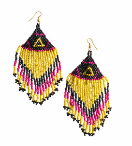Party Brights by Tribal Chic Collection - 4" Beaded Earrings