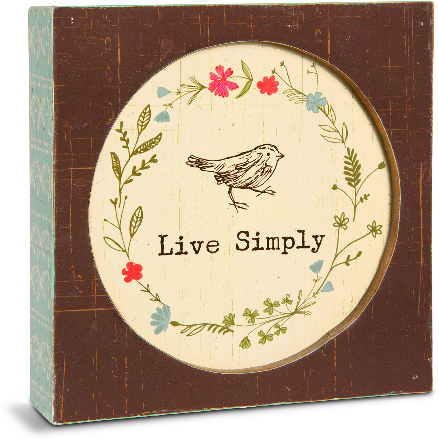 Live Simply by Live Simply by Amylee - Live Simply - 4.5" x 4.5" Plaque
